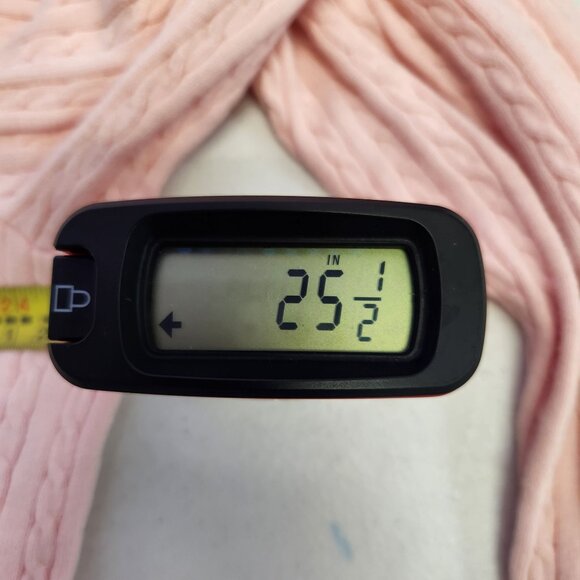 Tommy Hilfiger 3X Light Pink Long Sleeve V-Neck Pullover Cable Knit Sweater 2261 - Picture 5 of 7